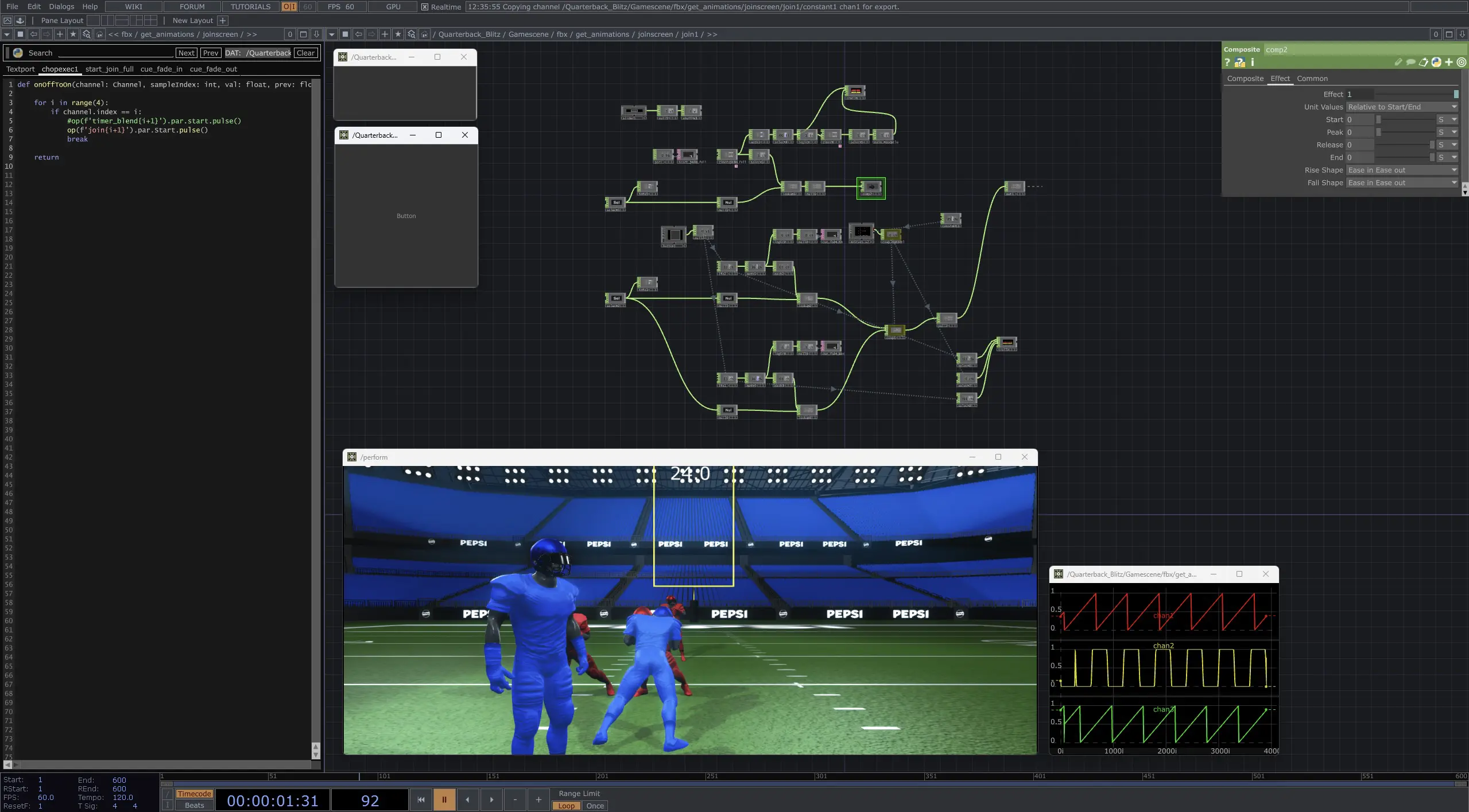 Quarterback Blitz system architecture