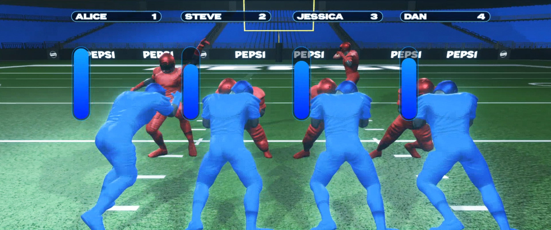 Pepsi Interactive game installation at Super Bowl LX game design, gameplay, created in TouchDesigner